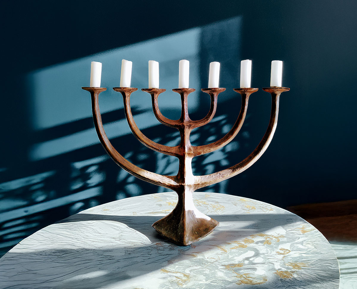 Menora der Synagoge in Osnabrück